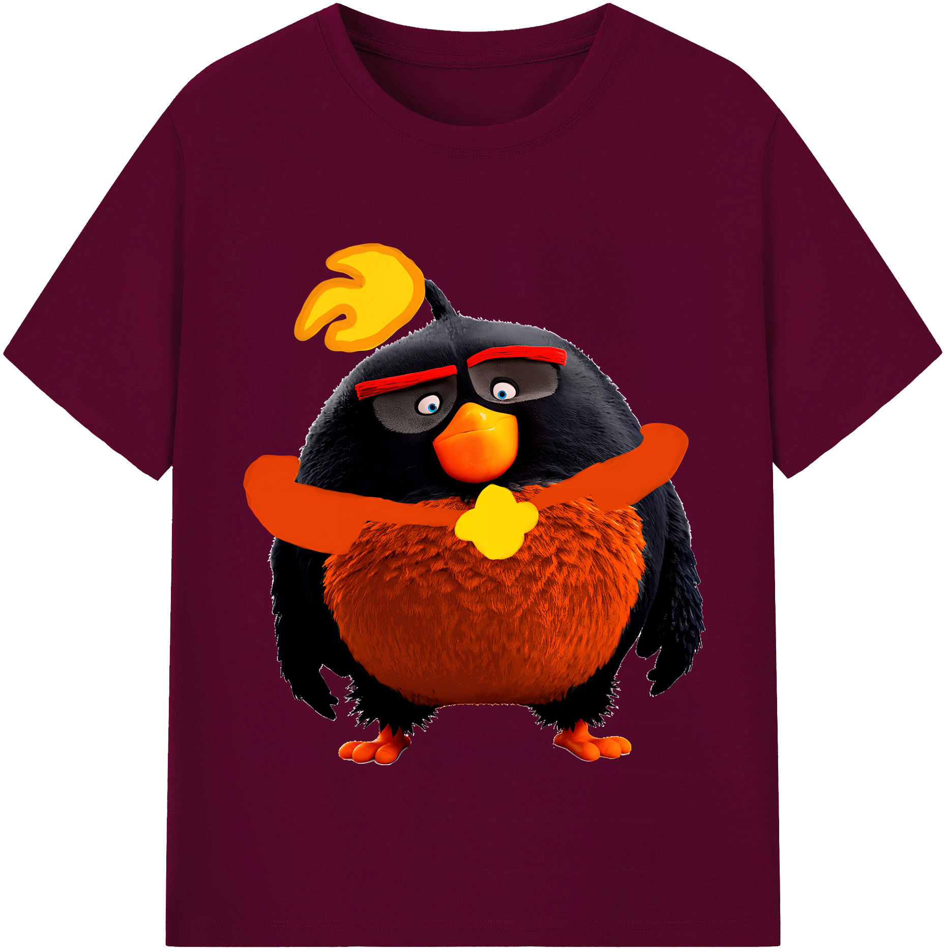 （画像用） Angry Birds アングリーバード レディースカジュアルプリントTシャツ（綿100％）